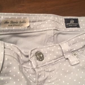 Adriano Goldschmied polka dot skinny Stevie pants